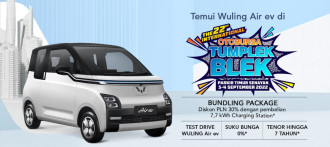 Wuling Air ev Tampil di Otobursa Tumplek Blek 2022