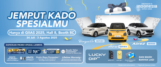 Jemput Kado Spesialmu dari Wuling di GIIAS 2025 Jemput Kado Spesialmu dari Wuling di GIIAS 2025