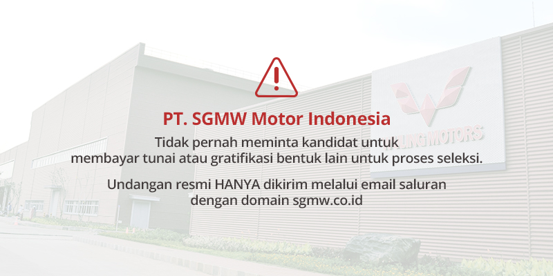 Image PT. SGMW Motor Indonesia Job Vacancy Fraud Clarification