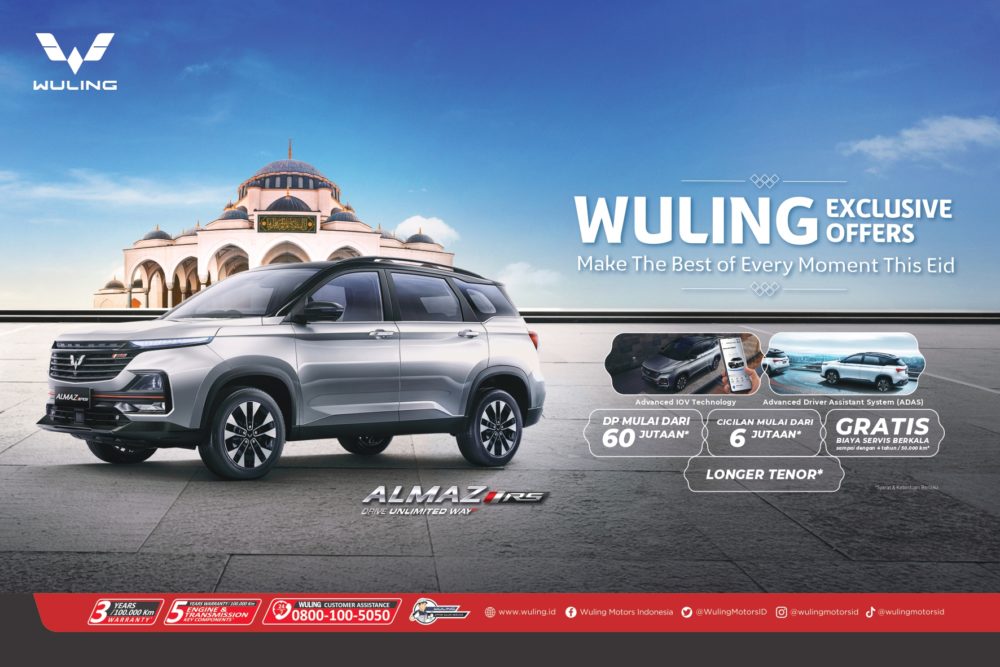 Wuling hadirkan promo untuk Almaz RS dengan DP yang lebih terjangkau yakni mulai dari Rp60 jutaan dan cicilan ringan mulai dari Rp6 jutaan. Syarat dan ketentuan berlaku. 1000x667